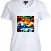 Surfs Up/W - Ladies Tee - On Special!