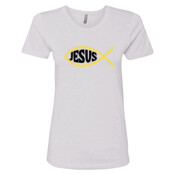 W/Jesus - Next Level - Ladies Boyfriend Tee