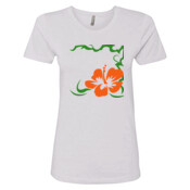 Floral - Next Level - Ladies Boyfriend Tee